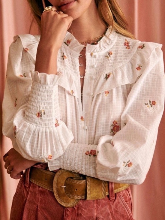 Sezane Tops - Sezane Donna Blouse NWT Europen Size 36/ US Size 2 Like New